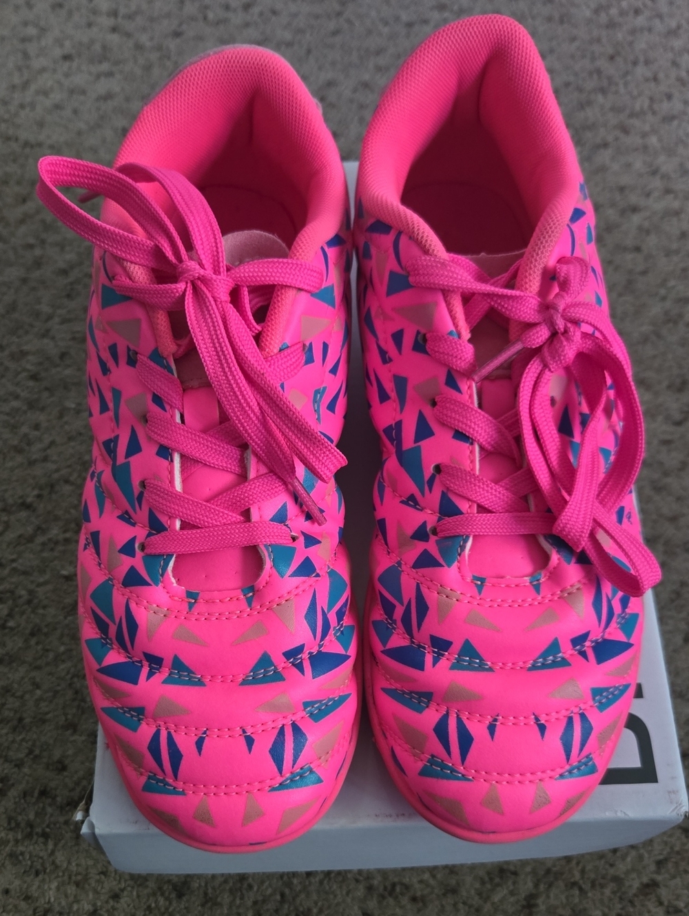Dream Pairs Hot Pink and Blue Kids' Sneakers